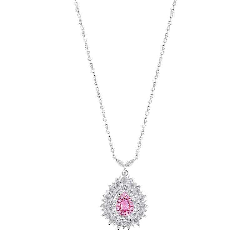 Blush Pink Diamond Necklace